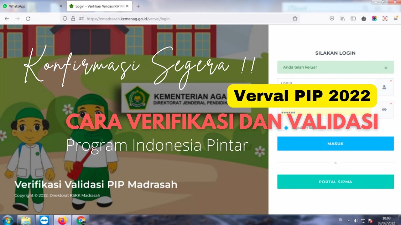 Validasi Data Santri Penerima PIP 2022 Dilakukan