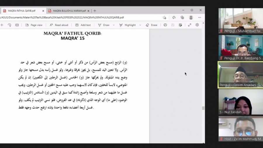 1.200 Anak Ikuti Wawancara Daring Seleksi Beasiswa Santri, Peserta Difable Tes Baca Kitab