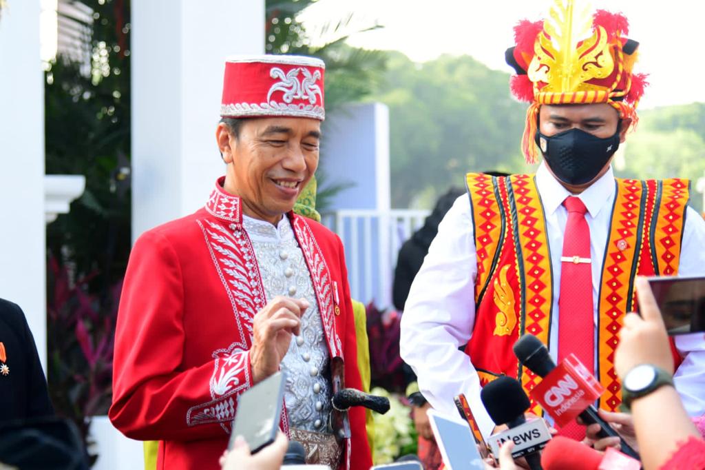 Presiden Jokowi Kenakan Baju Adat Buton pada HUT ke-77 Kemerdekaan RI