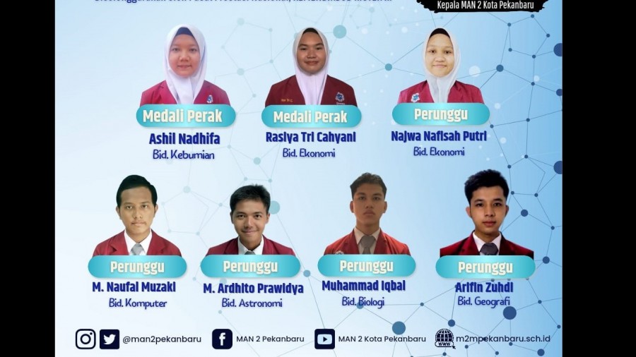 MAN 2 Pekanbaru Raih Tujuh Medali di OSN 2022