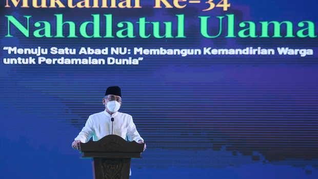 Presiden Jokowi Menerima Ketua Umum PBNU, KH Yahya Cholil Staquf