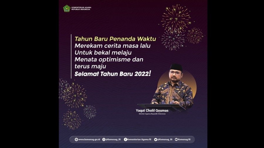 Tahun Baru 2022, Mari Jadikan Nilai Agama Motivasi Berbuat Kebajikan