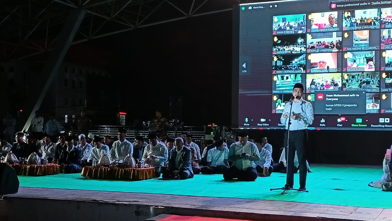 Khataman Qur’an via PUSAKA, Puluhan Ribu Siswa Madrasah se-Sulsel Catat Rekor Dunia