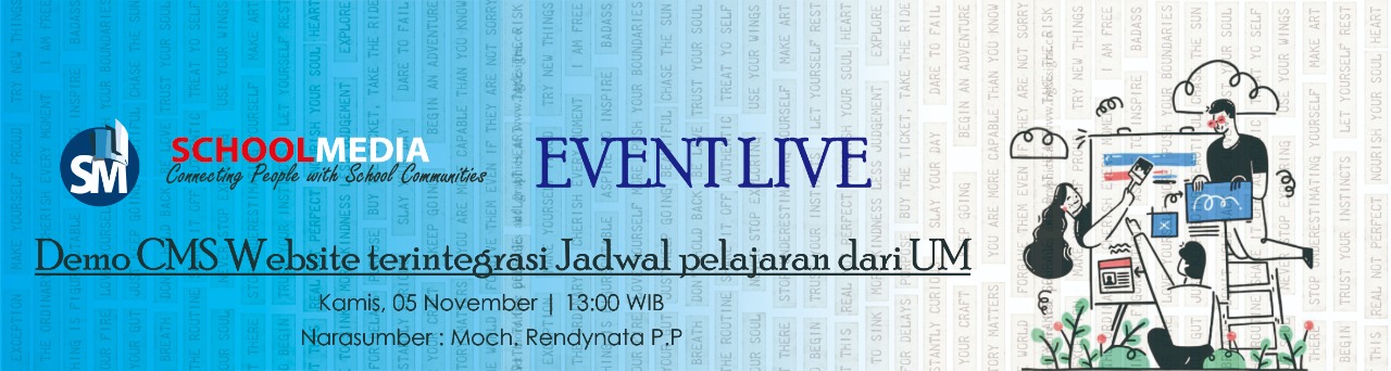 Cover Demo CMS Website terintegrasi Jadwal pelajaran dari UM