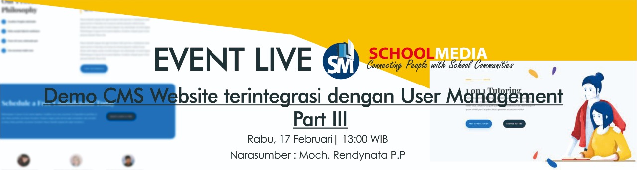 Cover Demo CMS Website terintegrasi Jadwal pelajaran dari UM Part 3