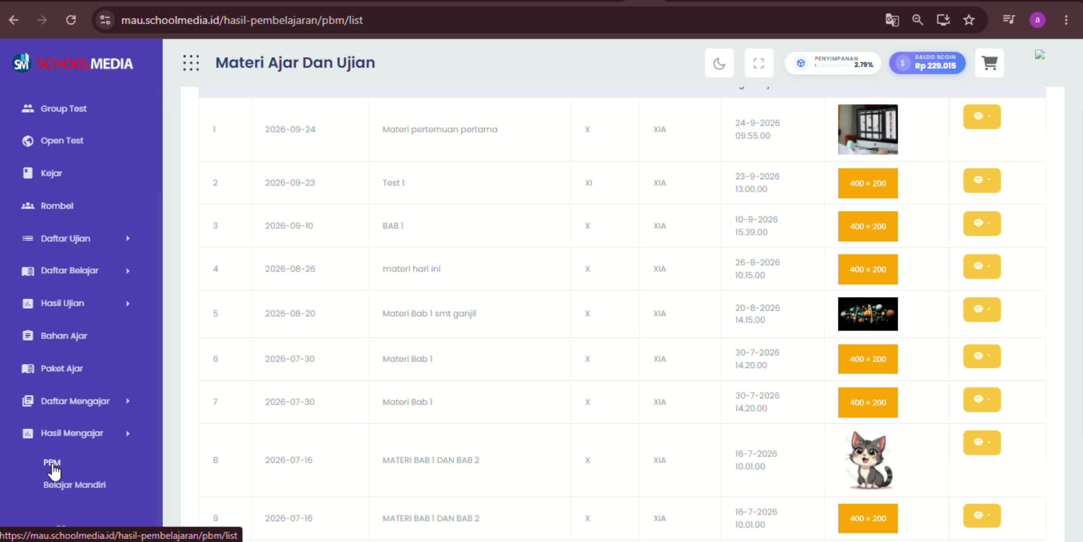 Melihat Hasil Mengajar - Versi PBM dan Belajar Mandiri