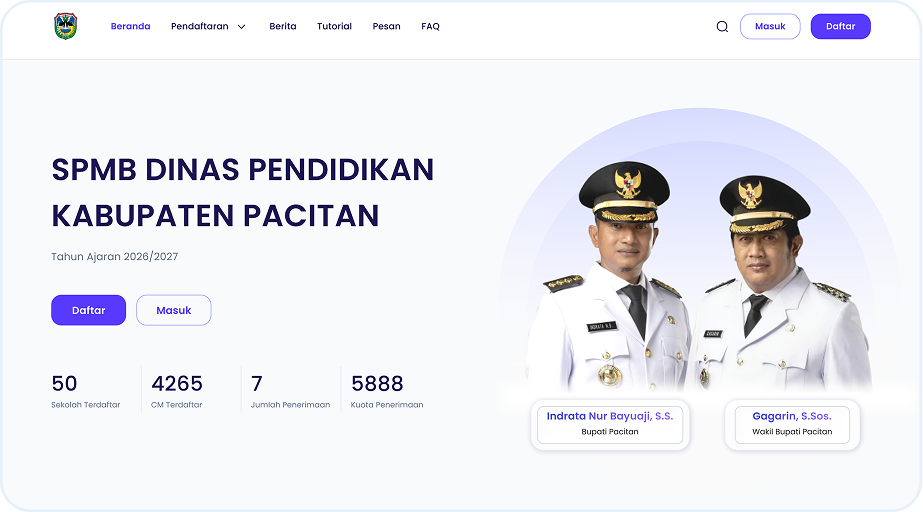 Website SPMB Sekolah